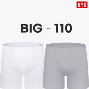 BYC 남자드로즈팬티 소변구 있는 면100 순면 사각 흰색 회색 110