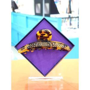 로뎀 세이브존05 프랑스 스와로브스키 슬림 중 집게핀(진브라운호피) RDA24030036