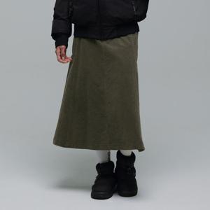 내셔널지오그래픽 N244WSK040 여성 코듀로이 스커트 OLIVE