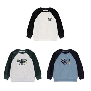 [탑텐키즈]남아) 테마 원더풀코스믹 플리스 코듀로이매치 스웨트셔츠 MKE4TR1103