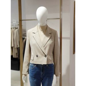 [에꼴드파리][에꼴드파리] 잔체크 크롭 재킷 10ZRB42WJAM10Z (P0