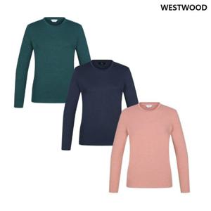 [웨스트우드] 여성 에센셜 라운드 티셔츠_WP1WTTR402