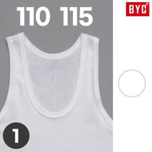BYC 남자흰런닝115 110 민소매 순면 40수 런닝구 메리야스 백색