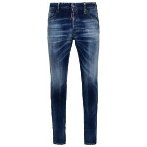 Dsquared2 로고 패치 디스트레스드 슬림핏 진 S74LB1318S30664 470 TP934642365