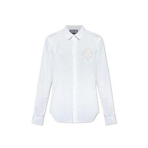 베르사체 진 쿠튀르 로고 자수 롱슬리브 셔츠 79GALKS2CN00K 003 TP945280734