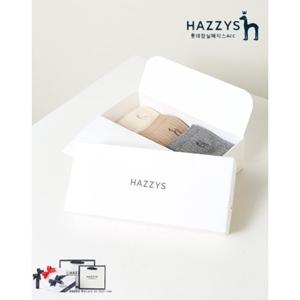[헤지스ACC][선물포장] HISS5E222G2_여성 그레이 멜란지 면혼방 단목양말3종세트
