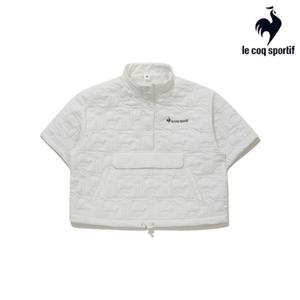 [르꼬끄][40% OFF] 여성 패딩 자가드 퀼팅 반팔 QP422TPDO6_IVY