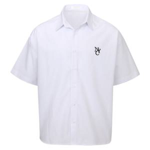 [리빌모아]남자 오버핏 NYC 카라넥 면 반팔 셔츠 RB-SHH-Q026-화