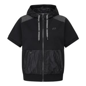 [마스터바니에디션] 여성 컬러 블록 후드 집업 반팔 티셔츠(421E3TF110)