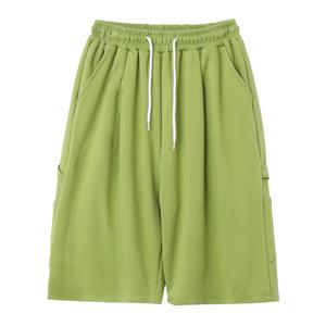 [리빌모아]남자 베이직 코튼 하프 카펜터 팬츠 DS-PTH-Q140-연두