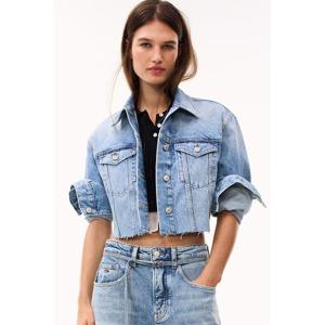 타미진 여성 데님 크롭 트러커 재킷 (T32F6NJC11TWT1)