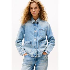 [타미진] T32F6NJC10TWT1 여성 레귤러 핏 연청 초어 데님 자켓