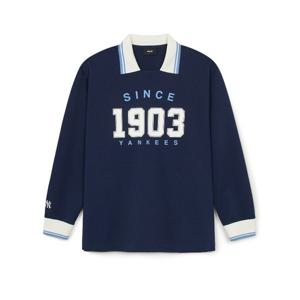 MLB 바시티 긴팔 스포츠 카라 티셔츠 뉴욕양키스 A5 3ATSV0944 50NYS