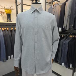 [세정 트레몰로] 남성 기본핏 가을겨울용 라이트그레이 셔츠남방 TGBTL5F33816109