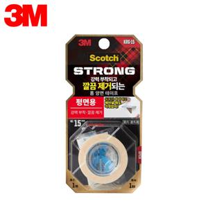 3M 스카치 강력 부착 깔끔 제거 폼 양면테이프 KRG-15 일반용 15mm X 1m