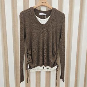 나인스텝 HC11 레이어드셔링니트티셔츠 n25nw5307