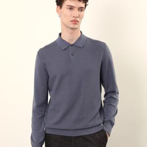 [인디안]솔리드 폴로 긴팔 기본니트 MIVBL4F8261