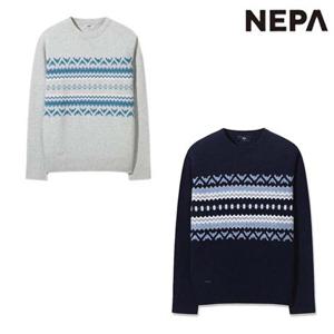 네파 7L75904 남성 겨울 캠핑 노르딕 라운드 스웨터 기모 티셔츠