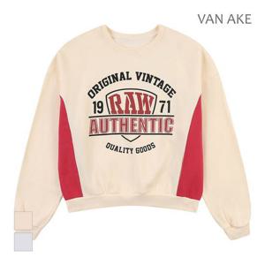 [반에이크]MARIO사이드 배색 맨투맨_VB3ZTSQ312Z