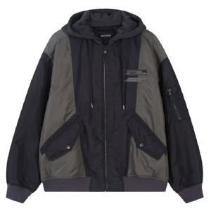 [버커루] 남성 나일론 배색 후드탈착 패딩 점퍼 (B244JP340P)