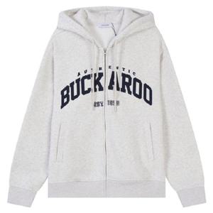 [버커루] 유니 3단 쭈리 기모 로고 후드집업 (B244Z1040P)