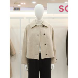 [숲]울혼방 더블 숏 코트(OBAJKQ1)