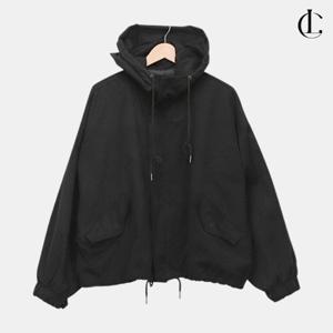 엘케이트 여성 가을 오버핏 코튼 후드 크롭 야상 점퍼 아우터 LFL006