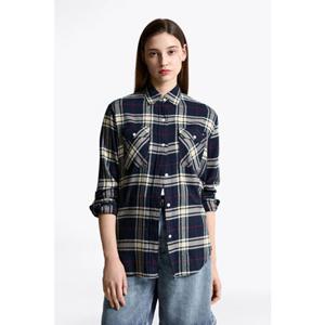 [타미힐피거종합관] 여성 플란넬 체크 셔츠 (T22F9WSH090WT1 0KZ)