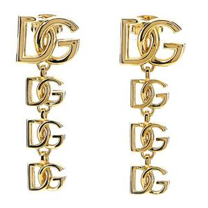 돌체앤가바나 골드 로고 펜던트 드롭 귀걸이 WEP6L8W1111 ZOO00