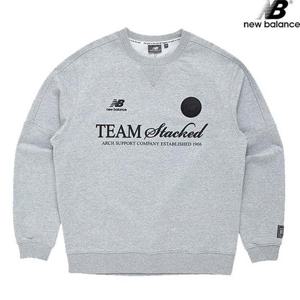 뉴발란스 NBNCD22363-MG TEAM STACKED 맨투맨 남녀공용 긴팔티