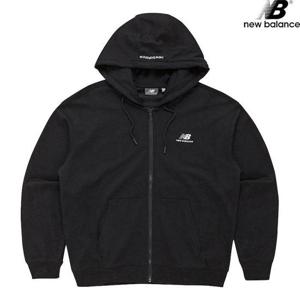 뉴발란스 NBMDD21013-BK 에센셜 싱글메쉬 후드집업 남녀공용 후드티
