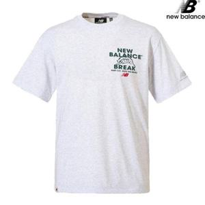 뉴발란스 NBNEDB2623-LG SUMMER WAVE 그래픽 반팔티 남녀공용 티셔츠