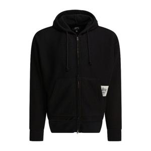 스투시 울 코튼 나일론 후드 집업 118593 0001 BLACK