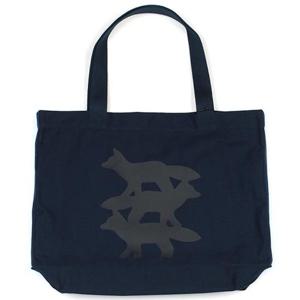 25FW 메종키츠네 스턴트폭스 에코백 PM05105WW9042 0413 네이비