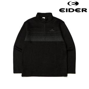 아이더 (DMW23203_Z1) FRAPPE (프라페) 남성 짚업 티셔츠 (Black)