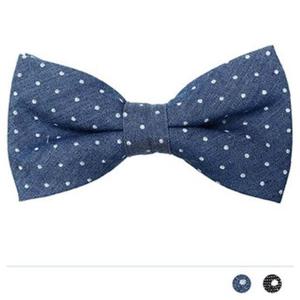 데님 땡땡이 보타이