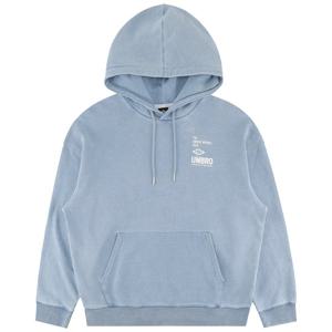 엄브로 HBL 엄그레이 빈티지 아플리케 후드 티셔츠 UR121CHD21LDN