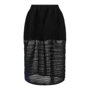 이세이 미야케 미디 스커트 IM58KG31115 Black