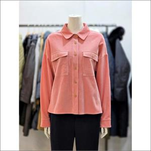 BCBG 올앤선드리 세이브존02 플랩 포켓 코듀로이 셔츠형 블라우스 A6S1B402