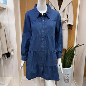 클리지 DP01 카라 청 캉캉 원피스 CQ2WOP01