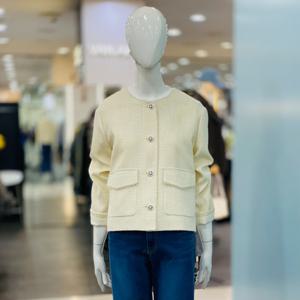 [클리지]노카라 라운드 트위드 자켓 CQ3WJK02