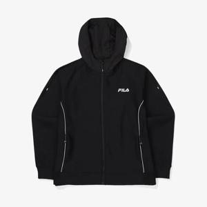 [휠라(프리미엄)]트리코트본딩 후드 트레이닝자켓 FS2FTF4202MBLK