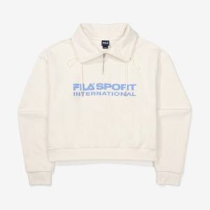 [휠라(프리미엄)]빅로고 면혼방 하이넥 맨투맨 FS2POF3171FSAD