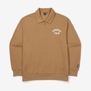 [휠라(프리미엄)]면혼방 반집업 카라 맨투맨 FS2POF3313XCAL