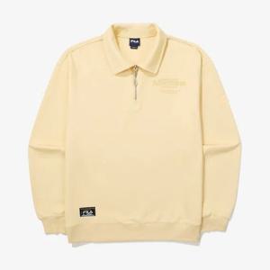 [휠라(프리미엄)]카라 반집업 맨투맨 FS2POG3108XBTY