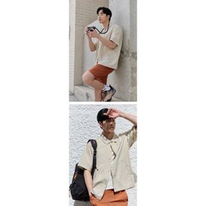 [아이더 (행사)]모션프리 남성 반팔 우븐 셔츠 DMM23461_E1