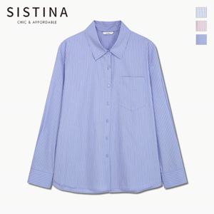 [SISTINA][3/31까지 18% 적립]인기 스트라이프 백 슬릿 셔츠_AWWSTQ11050