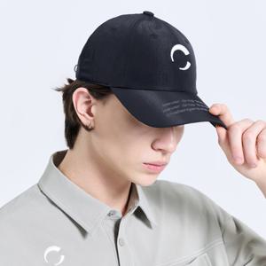 챌린저 남성 로고 레터링 포인트 벨크로 볼캡 블랙 CHF1MCP6181BK