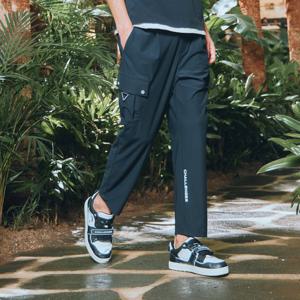 챌린저 유니 트리코트 배기핏 밴딩 스트링 카고 팬츠 블랙 CHE2MPT5244BK