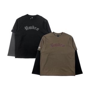 엄브로 U 스포티 레이어드 긴팔 티셔츠 UR121CRL12